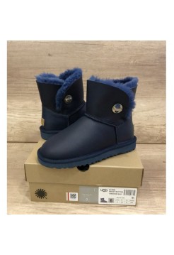 UGG Bailey Button Mini Turnlock Leather Blue